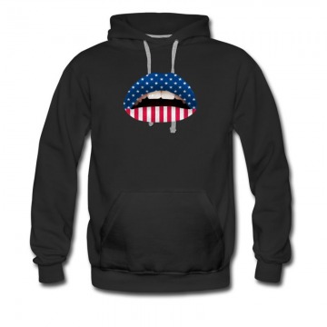 Men's American Sexy Lips Hoodie