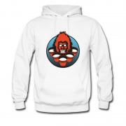 Men's Angry Gorila Face Pong Beer Party Hoodie