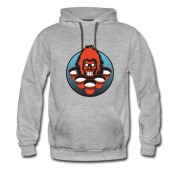 Men's Angry Gorila Face Pong Beer Party Hoodie
