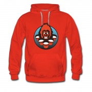 Men's Angry Gorila Face Pong Beer Party Hoodie