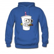 Men's Aqua Teenage Master Shake Futurama Cartoon Hoodie