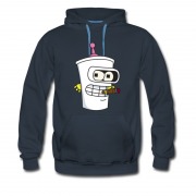 Men's Aqua Teenage Master Shake Futurama Cartoon Hoodie