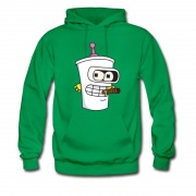 Men's Aqua Teenage Master Shake Futurama Cartoon Hoodie