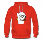 Men's Aqua Teenage Master Shake Futurama Cartoon Hoodie