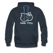 Men's Awesoem Great Design Hello Titty Hoodie