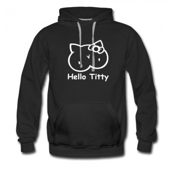 Men's Awesoem Great Design Hello Titty Hoodie