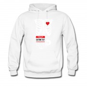 Men's Baby Mother Pregnant Skeleton Custome Name Hoodie