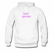 Men's Bad Person Type Hoodie