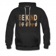 Men's Be Kind Sign Language Hoodie