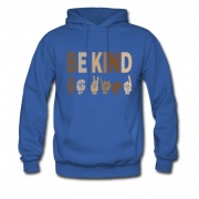 Men's Be Kind Sign Language Hoodie
