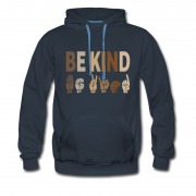 Men's Be Kind Sign Language Hoodie