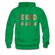 Men's Be Kind Sign Language Hoodie