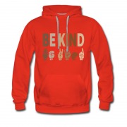 Men's Be Kind Sign Language Hoodie