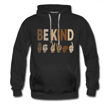 Men's Be Kind Sign Language Hoodie