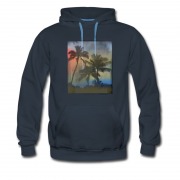 Men's Beach Island View Style Hoodie