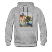 Men's Beach Island View Style Hoodie
