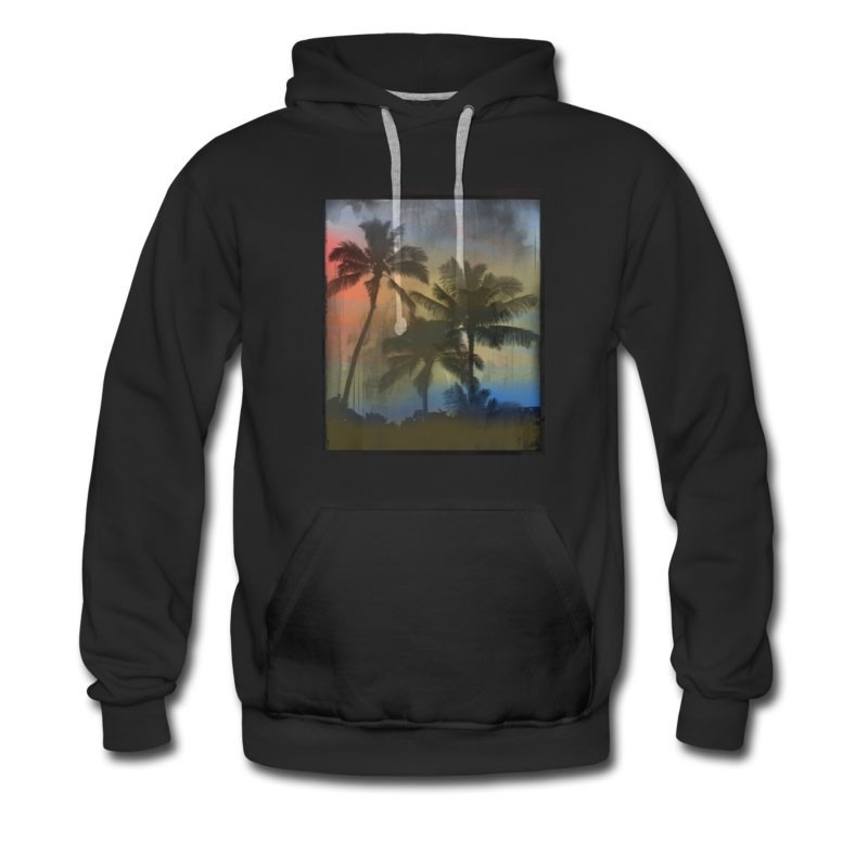 Men's Beach Island View Style Hoodie
