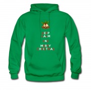 Men's Bell Christmas Santa Meery Christmas Logo Hoodie
