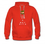 Men's Bell Christmas Santa Meery Christmas Logo Hoodie