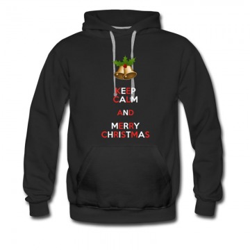 Men's Bell Christmas Santa Meery Christmas Logo Hoodie