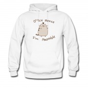Men's Bitch Please Im Adorable Pusheen The Cat Hoodie