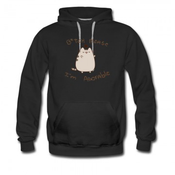 Men's Bitch Please Im Adorable Pusheen The Cat Hoodie