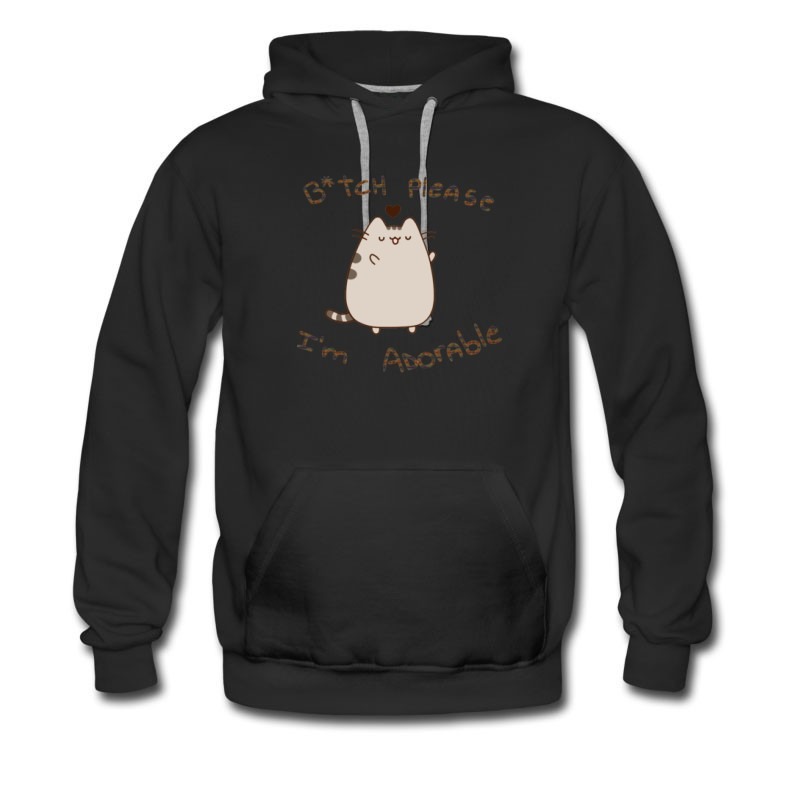 Men's Bitch Please Im Adorable Pusheen The Cat Hoodie