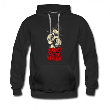 Men's Black Metal Hot Logo Hoodie
