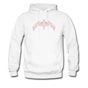 Men's Black Metal Satan Logo Band Hoodie