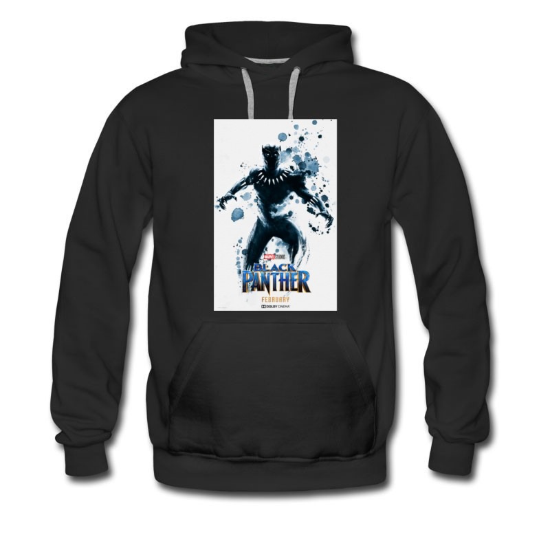 Men's Black Panther Hot Poster Hoodie