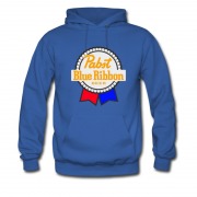 Men's blue ribbon beer Hoodie