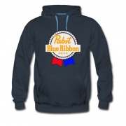 Men's blue ribbon beer Hoodie