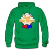 Men's blue ribbon beer Hoodie
