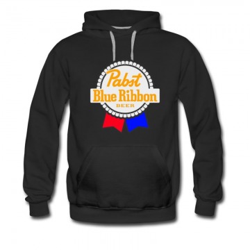 Men's blue ribbon beer Hoodie