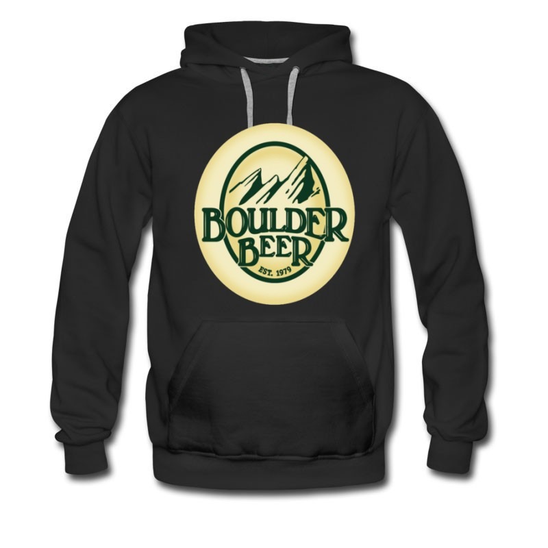 Men's Boulder Beer Mountion View Logo Great Hoodie