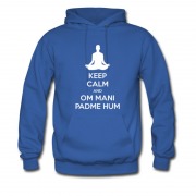 Men's Budhha Style Keep Calm Padme Hum Hoodie