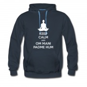 Men's Budhha Style Keep Calm Padme Hum Hoodie