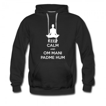Men's Budhha Style Keep Calm Padme Hum Hoodie