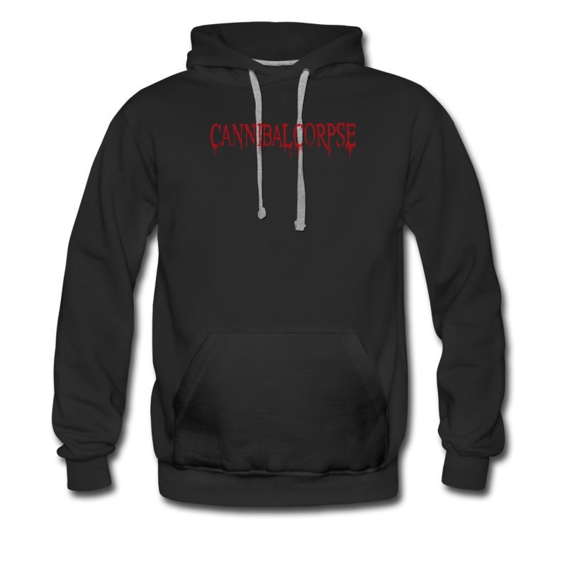 Men's Cannibal Corpse Hotlogo Black Metal Music Hoodie