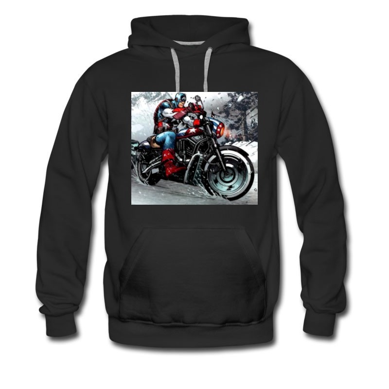 Men's CAPTAIN AMERIKA RIDE BIKE Hoodie