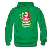 Men's Christmas 2017 New Year Parody Santa Clous Beer Hoodie