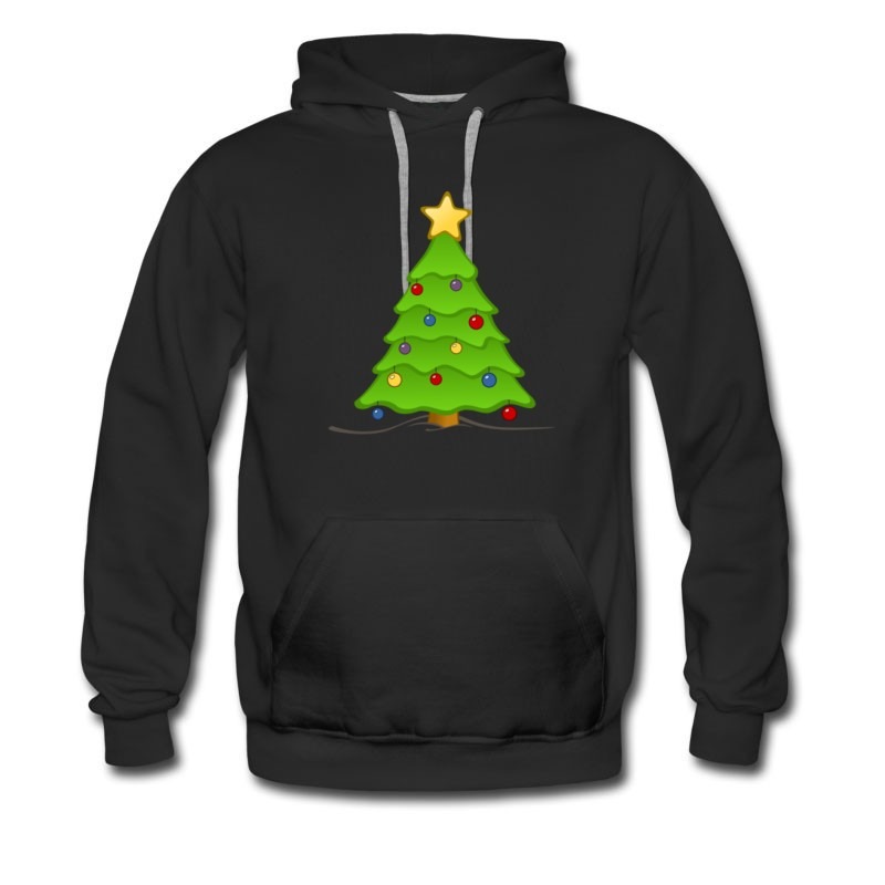 Men's Christmas Tree Awesome Kinda Cute Hoodie