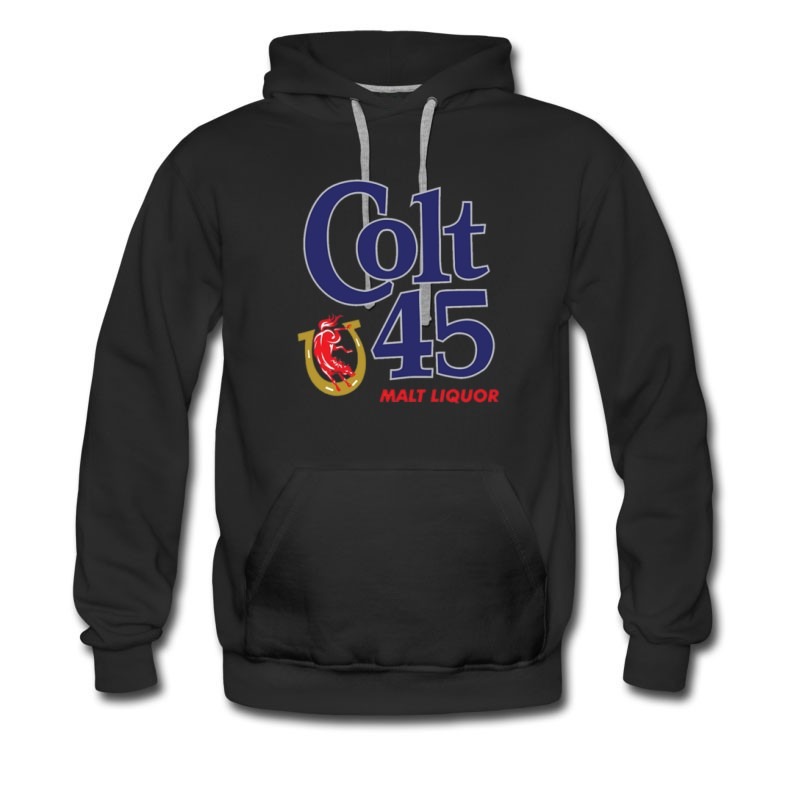 Men's Colt 45 Liquor Malt Style Logo Hoodie