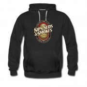 Men's Cool Design Sips,suds And Smokes Hoodie