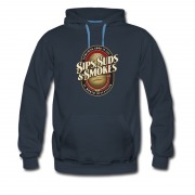 Men's Cool Design Sips,suds And Smokes Hoodie