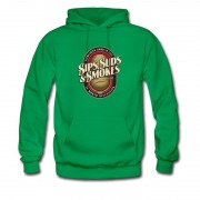 Men's Cool Design Sips,suds And Smokes Hoodie