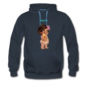 Men's Cute Baby Moana Of The Montunui Hoodie