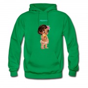 Men's Cute Baby Moana Of The Montunui Hoodie