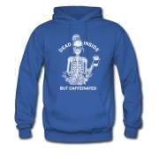 Men's Dead Inside But Caffeinated Hoodie