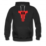 Men's Deadpool Double Pistol Logo Hot Style Hoodie